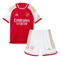 Camiseta Arsenal Ben White #4 Primera Equipación Replica 2023-24 para niños mangas cortas (+ Pantalones cortos)